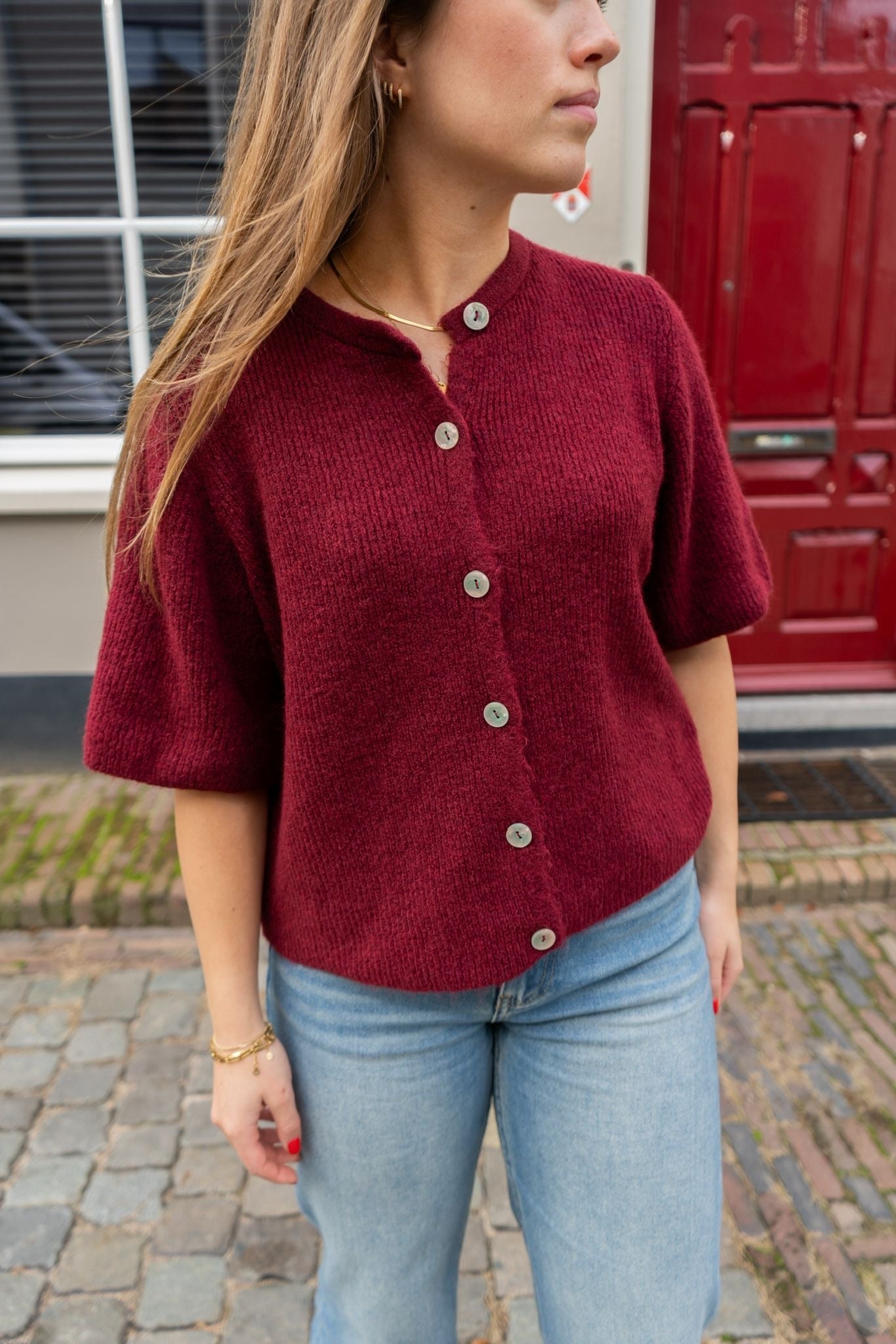 Vestje Mace bordeaux