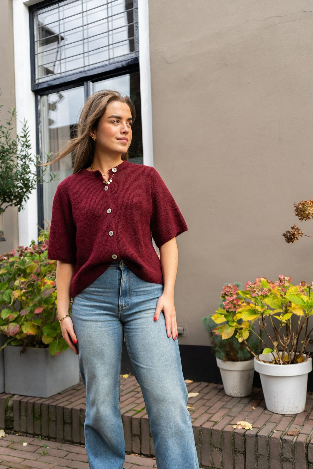 Vestje Mace bordeaux