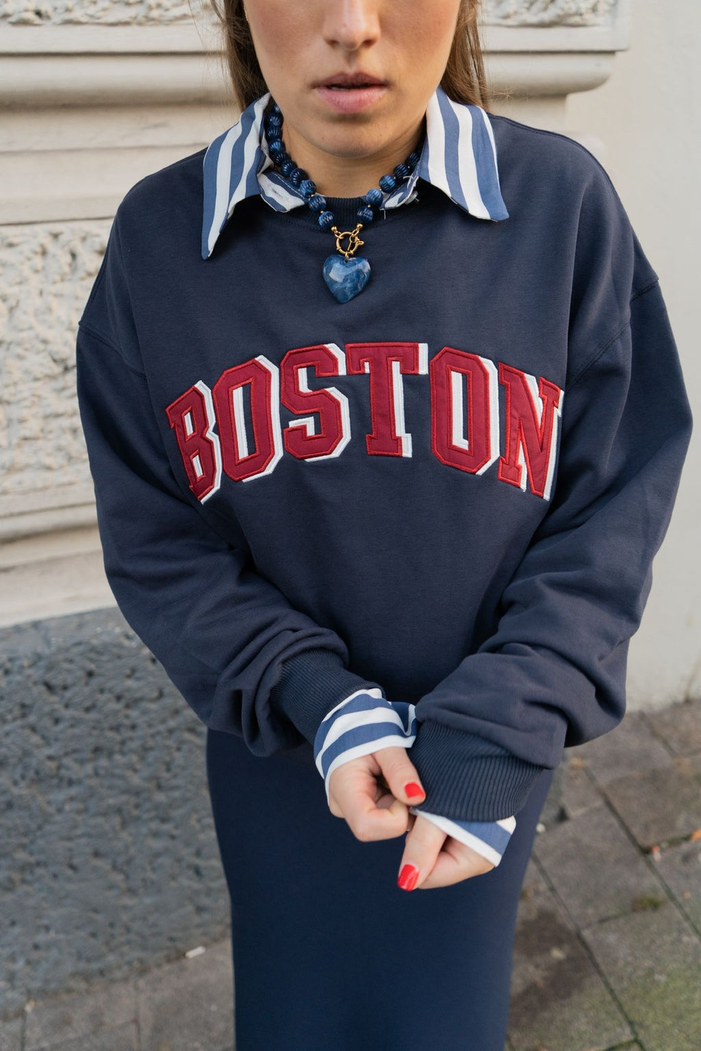 Boston sweater navy